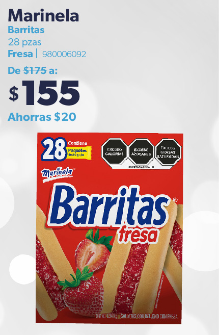 Barritas de fresa