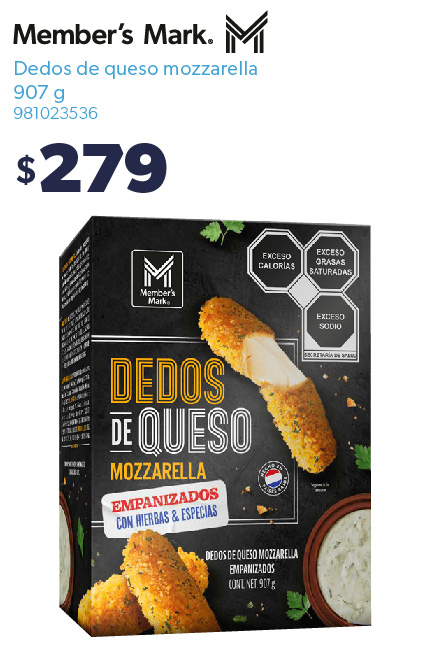 Dedos de queso mozzarella