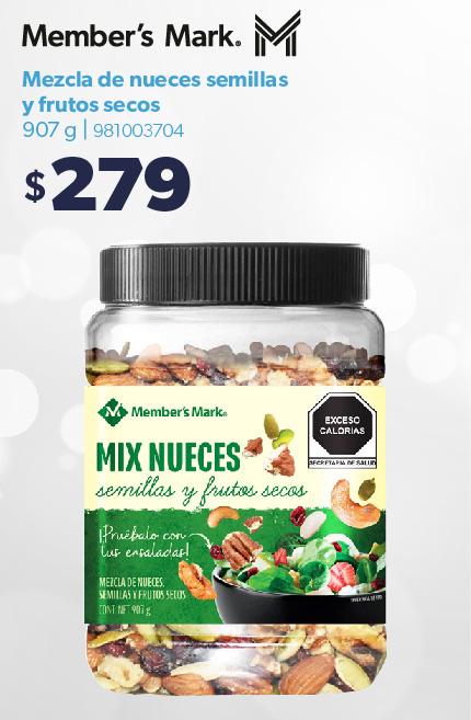 Mezcla de nueces semillas y frutos secos