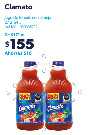 Jugo de tomate con almeja