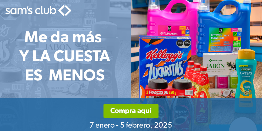 Sam's Club me da más y la cuenta es menos