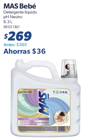 Detergente liquido PH neutro