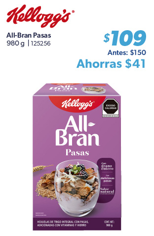 All Bran pasas