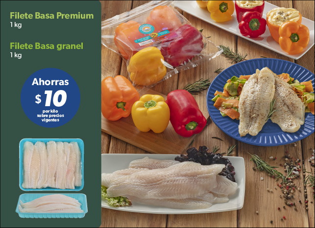 Filete basa a granel y premium