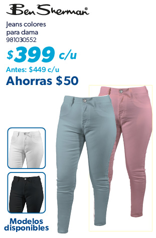 Jeans para dama varios colores