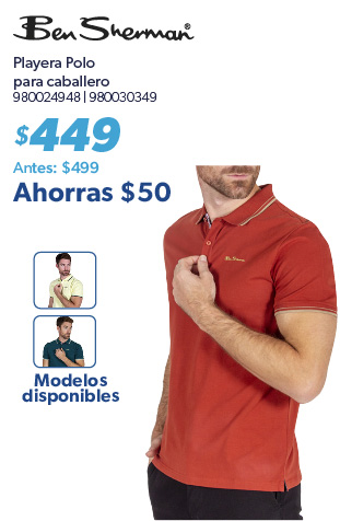 Playera polo caballero