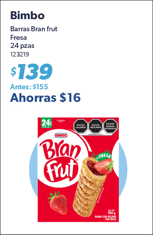 Barras bran frut