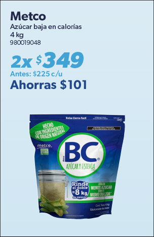 Azucar baja en calorias