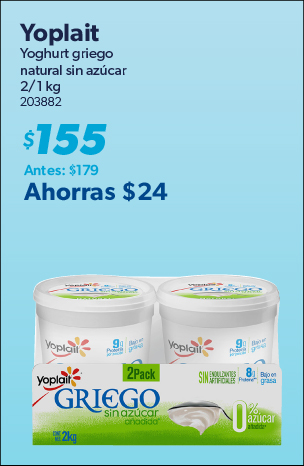 Yoghurt griego sin azucar