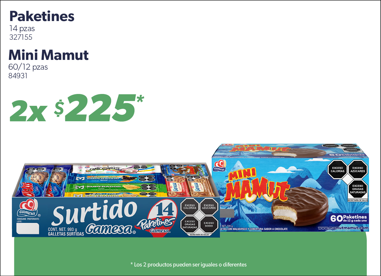 Paketines  mini mamut