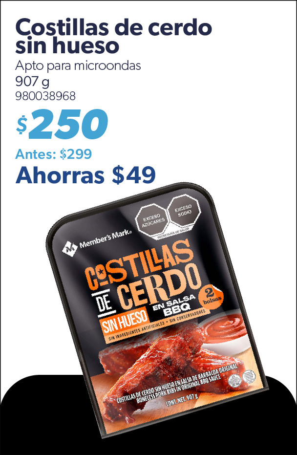 Costillas de cerdo sin hueso