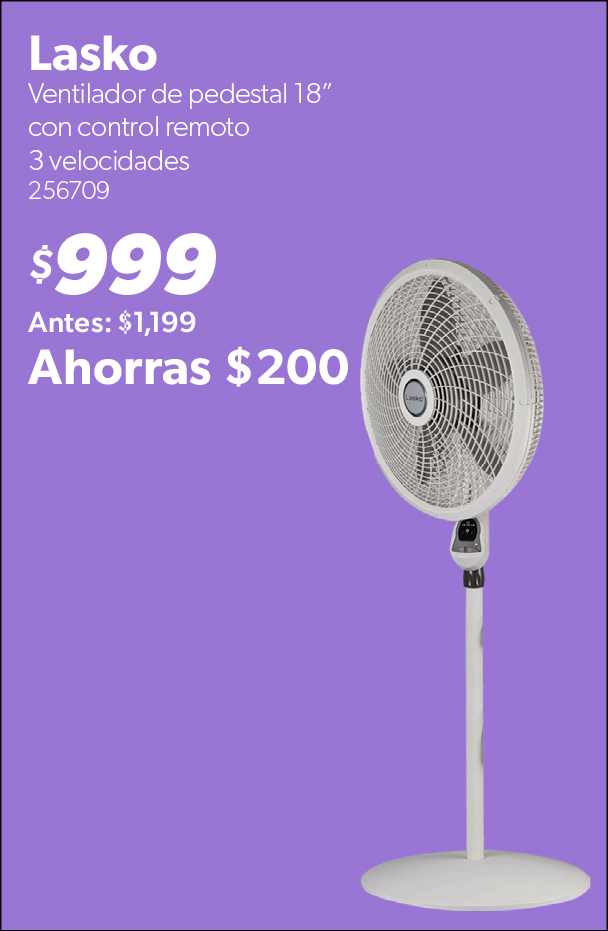 Ventilador de pedestal