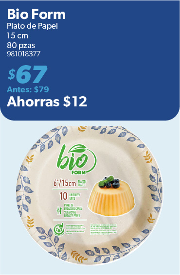 Plato de papel 15 cm