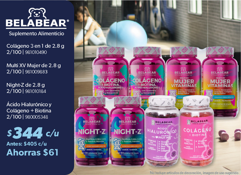 Suplemento alimenticio colageno vitaminas