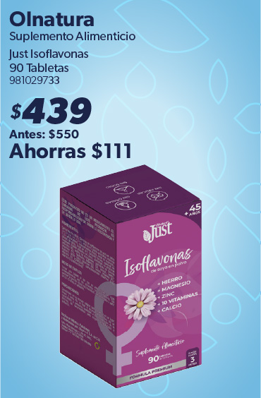 Suplemento alimenticio isoflavonas