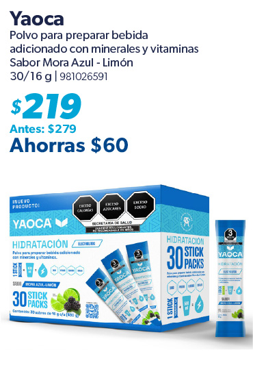 Polvo para preparar bebida con minerales