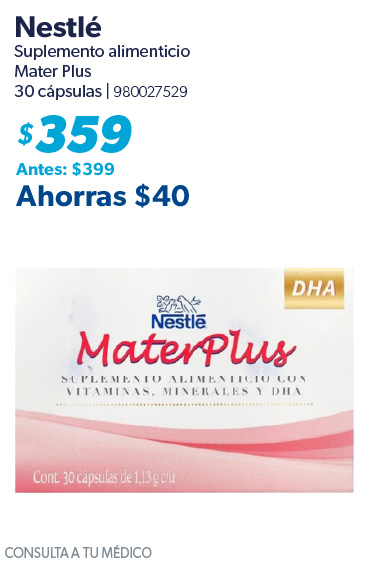 Suplemento alimenticio mater plus