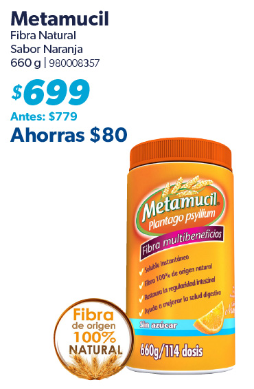 Fibra natural sabor naranja