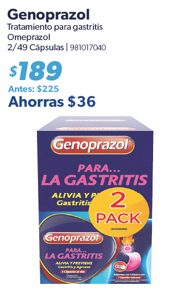 Tratamiento para gastritis