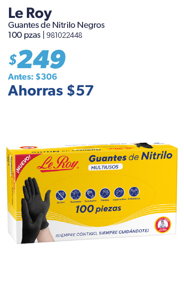 Guantes de nitrilo negros