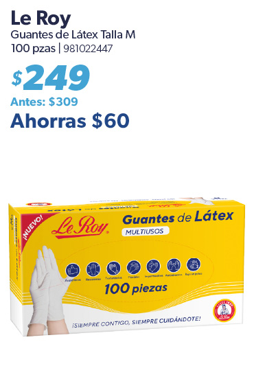 Guantes de latex talla m