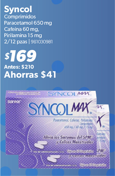 Comprimidos paracetamol