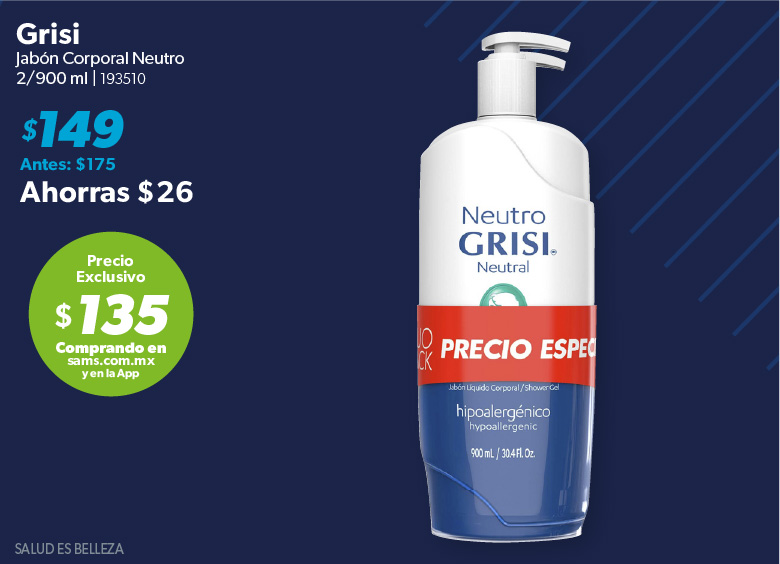 Jabon corporal neutro