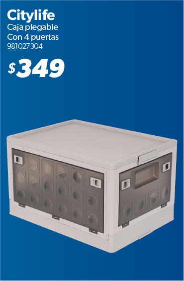 Caja plegable con 4 puertas