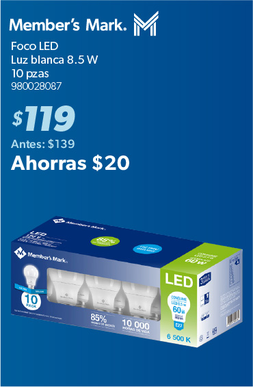 Foco LED luz blanca
