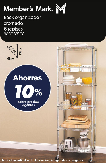 Rack organizador cromado