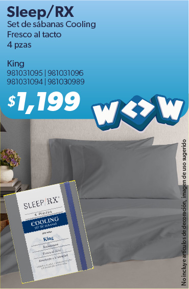 Set de sabanas cooling king