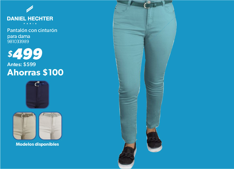 Pantalon con cinturon para dama