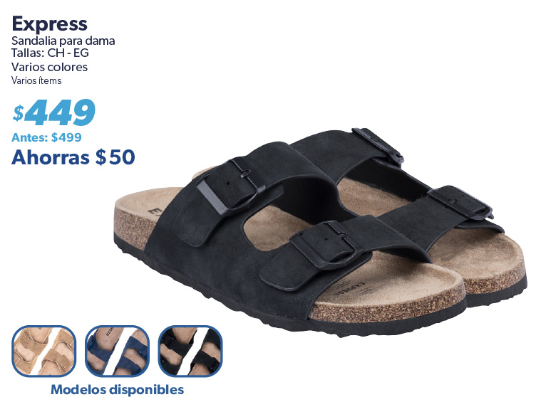 Sandalias para dama