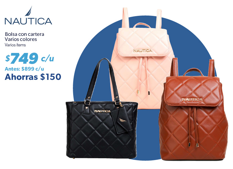 Bolsa con cartera varios colores