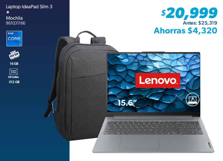 Laptop mas mochila