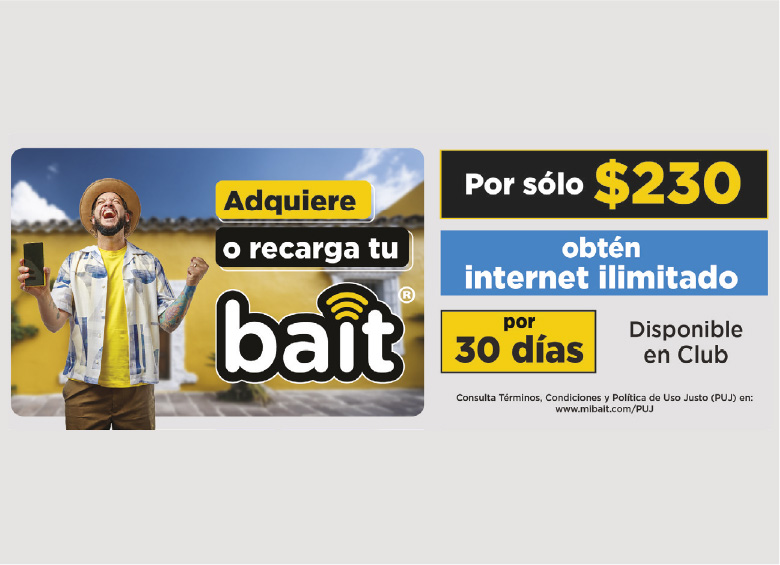 Adquiere o recarga tu Bait