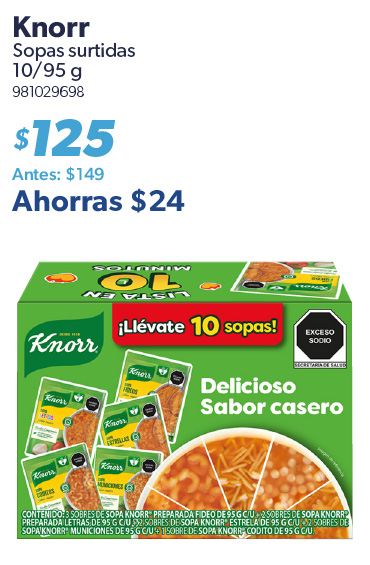 Sopas surtidas