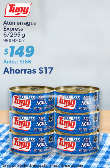Atun en agua express