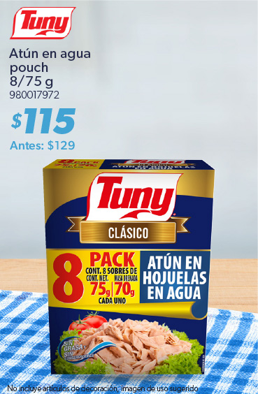 Atun en agua pouch