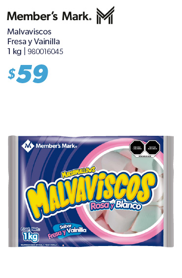Malvaviscos fresa vainilla