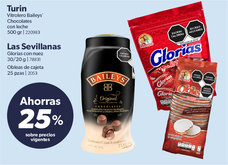 Vitrolero chocolates  glorias con nuez