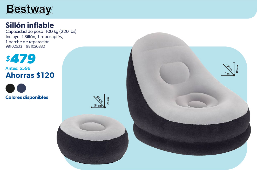 Sillon inflable