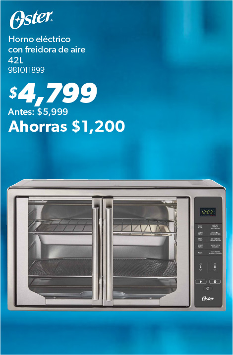 Horno electrico con freidora de aire