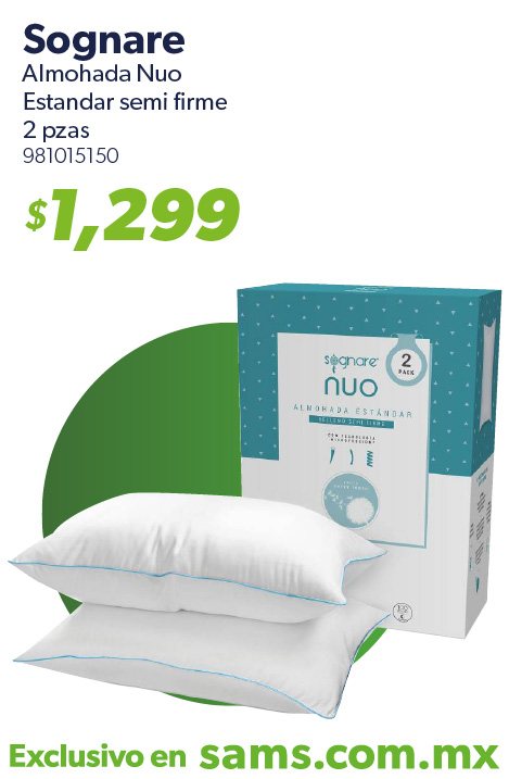 Almohada nuo estandar