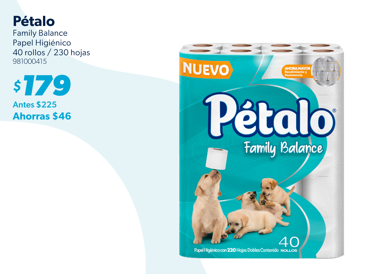 Papel higienico family balance