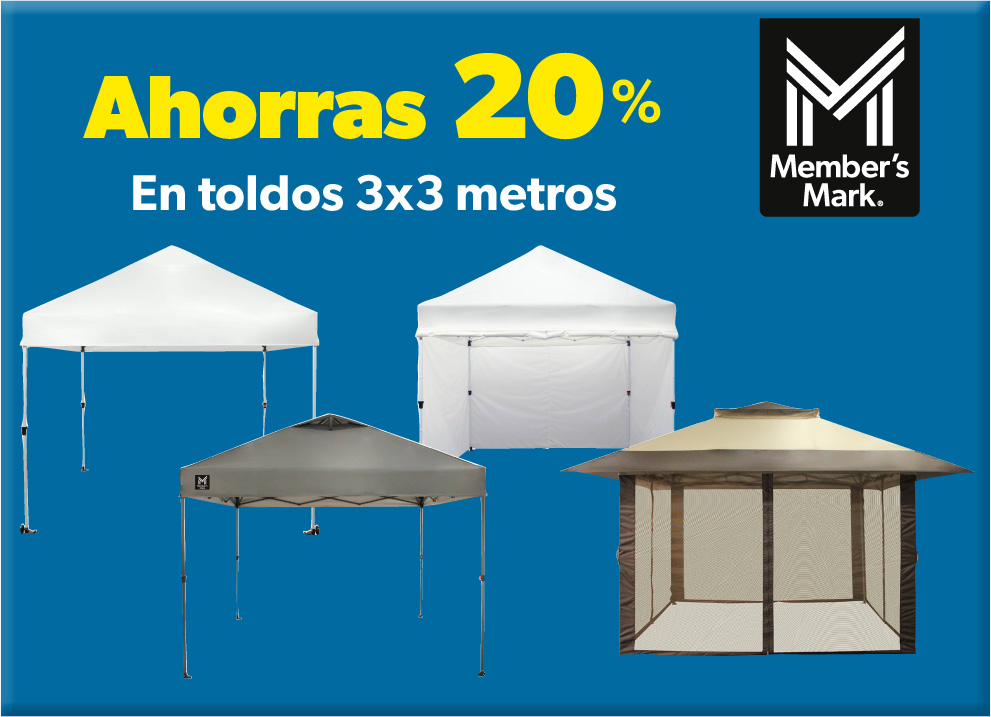 En toldos  3 x 3 metros