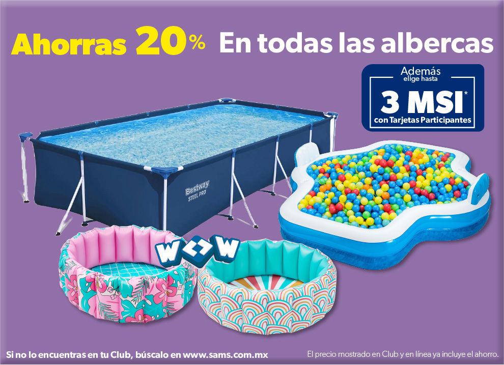 En todas las albercas