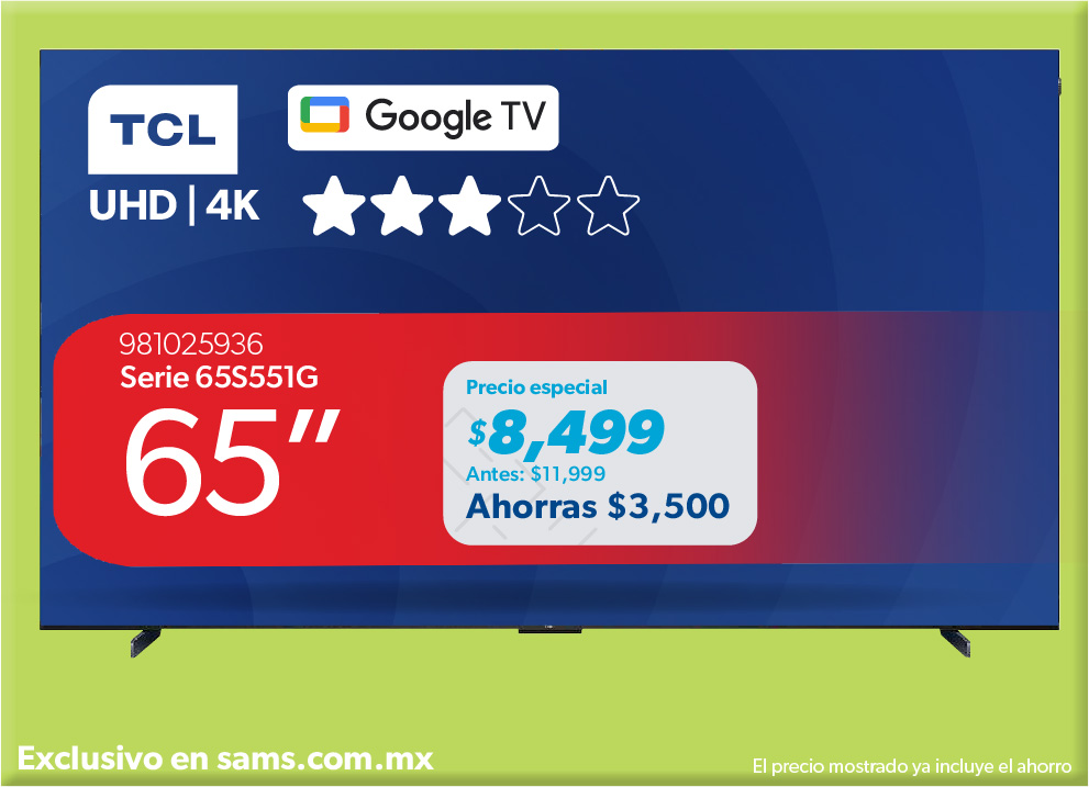 Pantalla UHD 65 pulgadas
