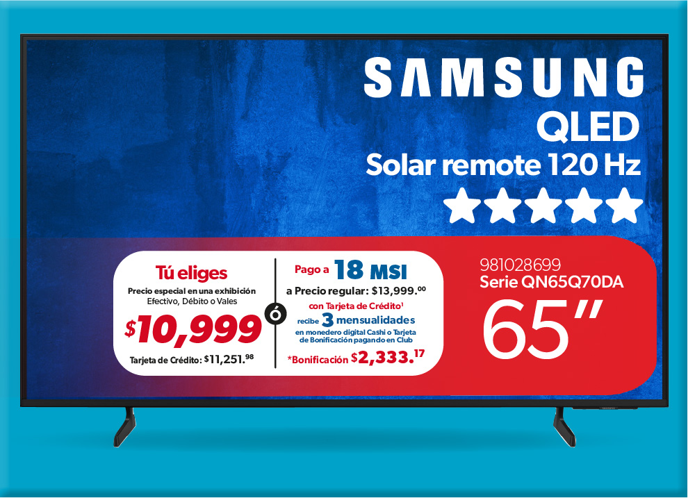 Pantalla QLED 65 pulgadas