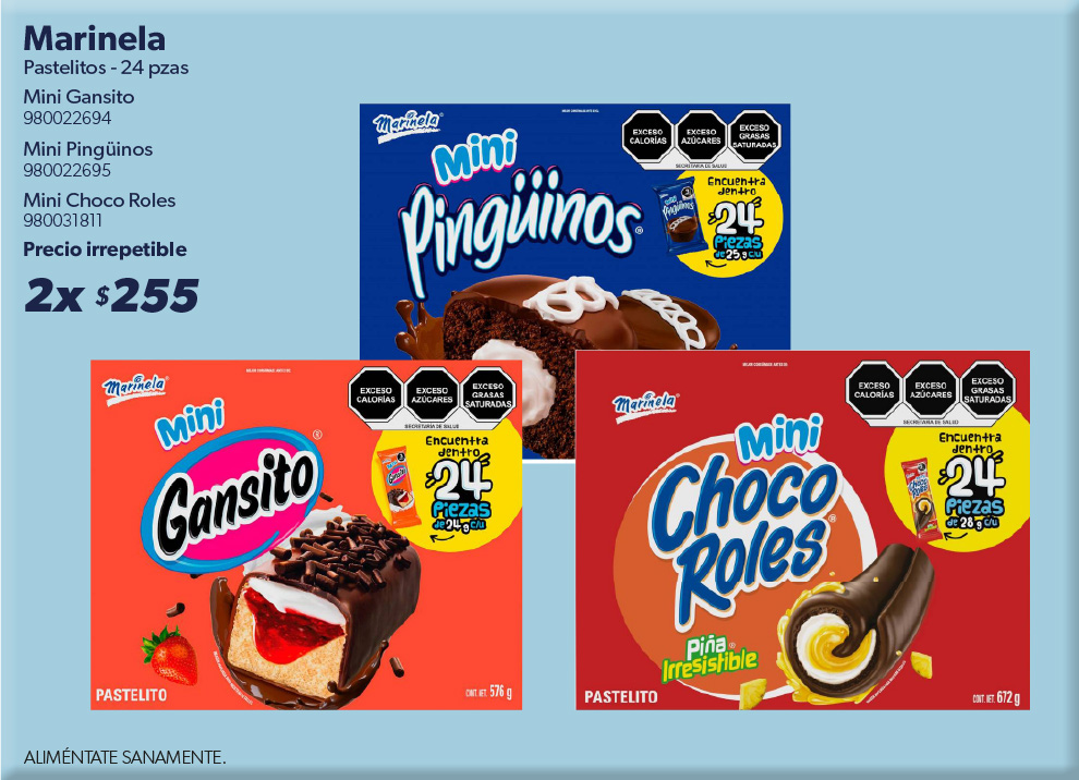 Mini gansito pinguino chocoroles